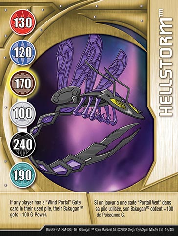 Hellstorm 16 48i Bakugan 1 48i Card Set